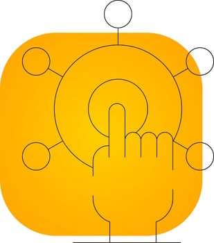 Interactivity Creative Icon Design vector