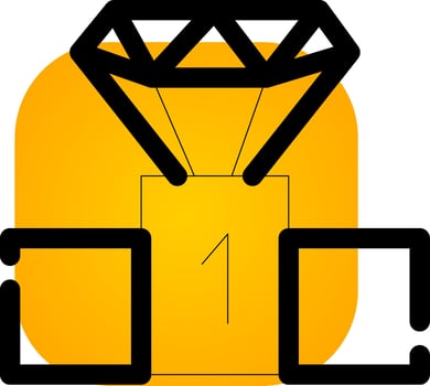 Winner Creative Icon Design vector