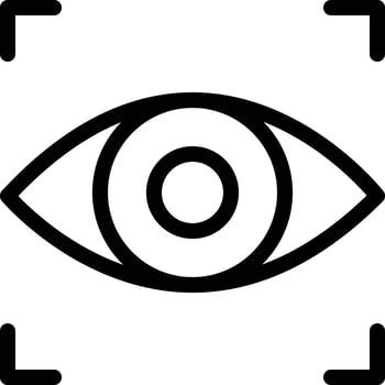 Eye scanner vector icon