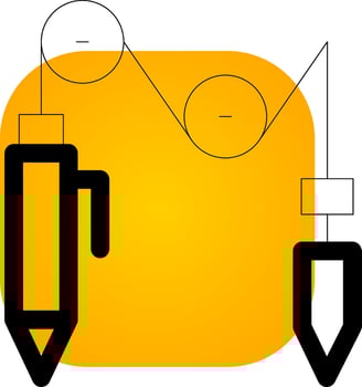 Separation Creative Icon Design vector