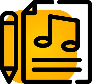 Music Score Creative Icon Design vector