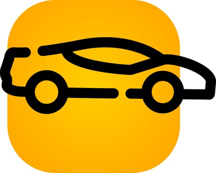 Sports Car Creative Icon Design vector