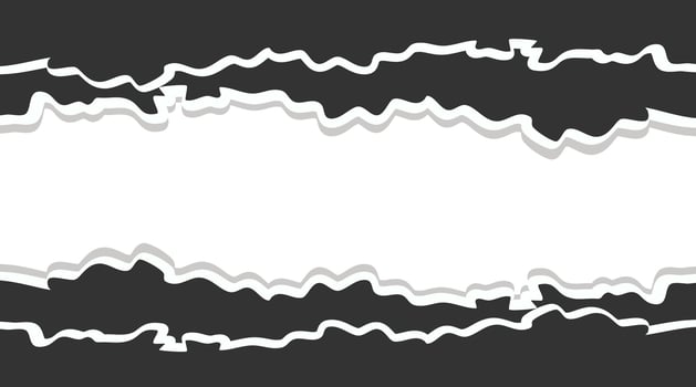 Tear off half a sheet of retro colored paper from the bottom. Vector template paper design.
