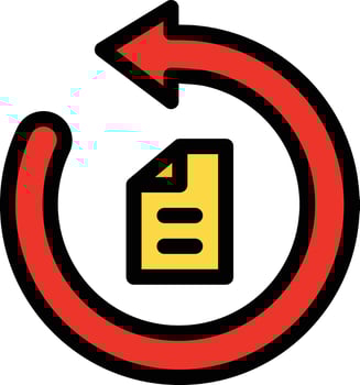 Recovery vector icon