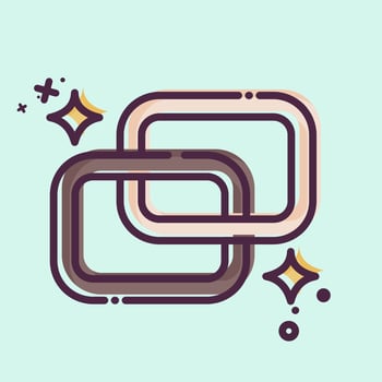 Icon Link. related to Social Network symbol. MBE style. simple design illustration vector
