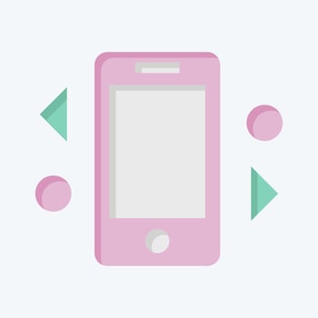 Icon Distribution. related to Social Network symbol. flat style. simple design illustration vector