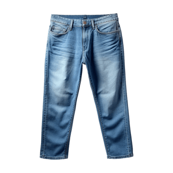 AI generated Blue jeans isolated on transparent background png