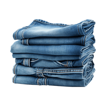 AI generated Blue jeans isolated on transparent background png