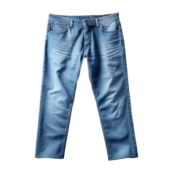 AI generated Blue jeans isolated on transparent background png