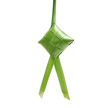 Ketupat or rice dumpling on Transparent background png
