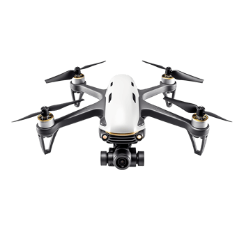 Modern drone with camera on transparent background png
