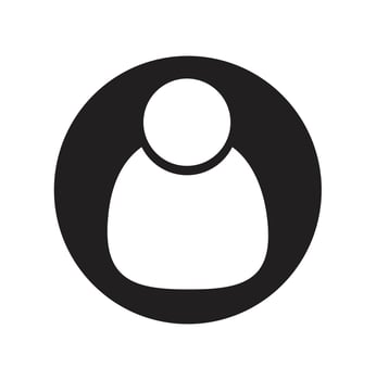 User icon. User symbol. User sign. User pictogram. User avatar. vector