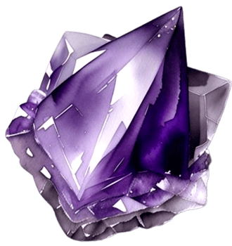 AI generated Mineral Amethyst purple color png