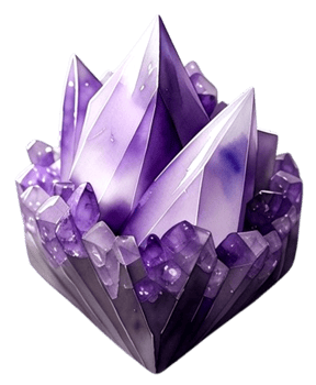AI generated Mineral Amethyst purple color png