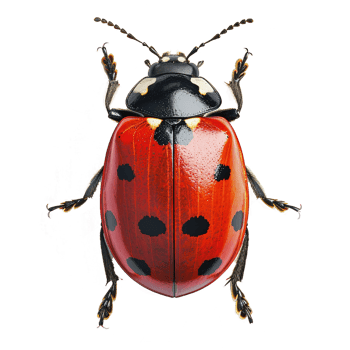 AI generated Ladybug isolated on transparent background png