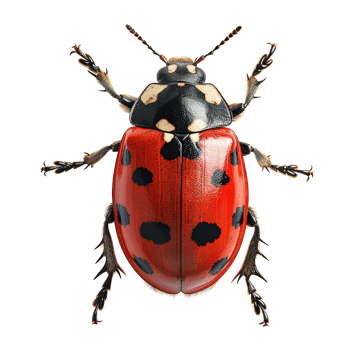 AI generated Ladybug isolated on transparent background png
