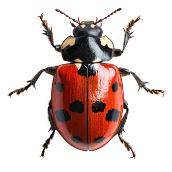 AI generated Ladybug isolated on transparent background png