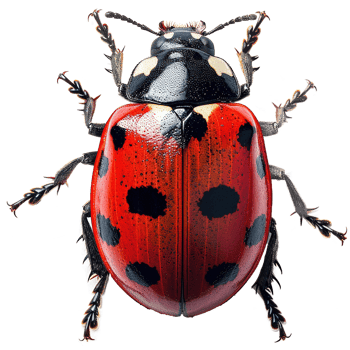 AI generated Ladybug isolated on transparent background png