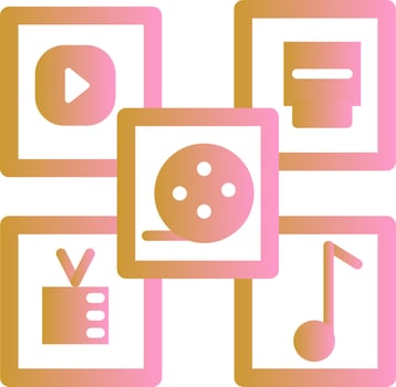 Multimedia Vector Icon