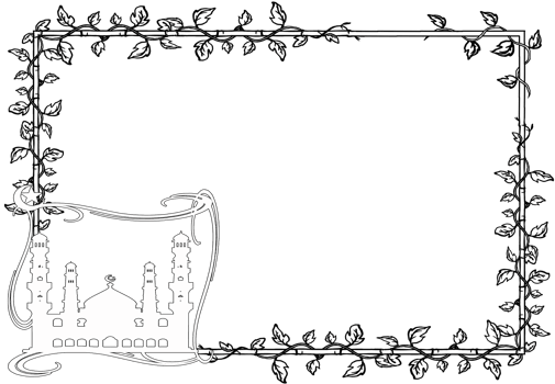 design border frame had Islamic value png