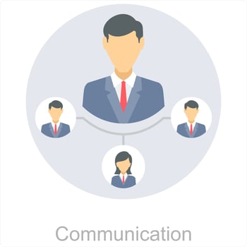 Communication and chat icon concept vector