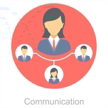 Communication and chat icon concept vector