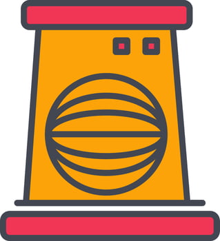 Fan Heater Vector Icon