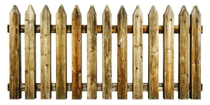 AI generated A Weathered Wooden Fence png