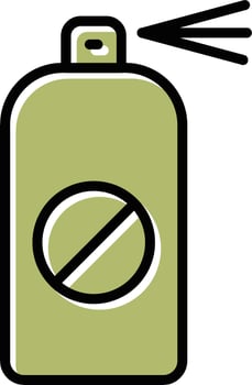 Pesticide Bottle Vector Icon