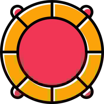 Life Saving Tube Vector Icon