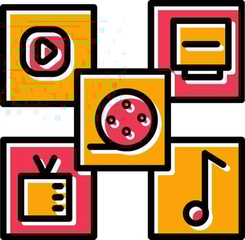 Multimedia Vector Icon
