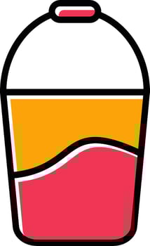 Water Bucket Vector Icon
