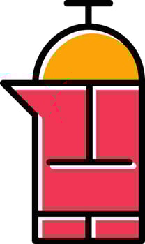 French Press Vector Icon