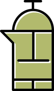 French Press Vector Icon