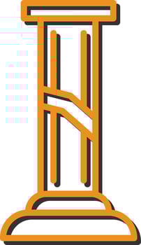 Broken Pillar Vector Icon