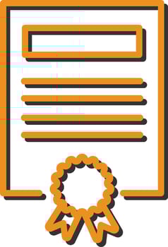 Certificate Vector Icon