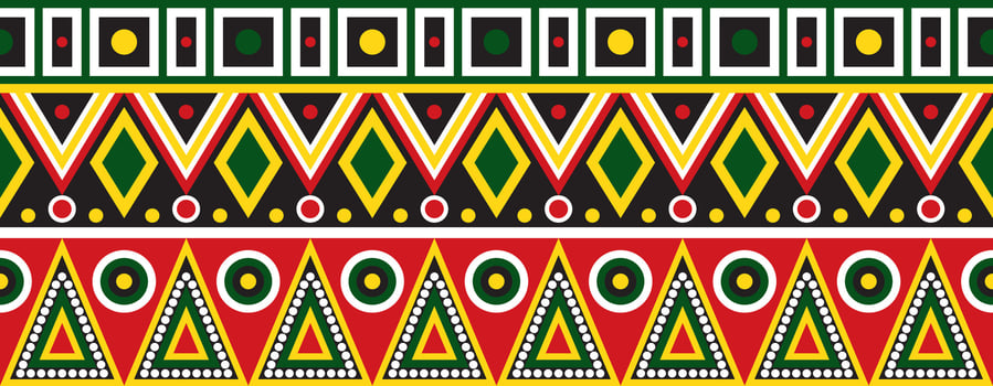 Vector set of seamless Indian patterns. National seamless ornaments, borders, frames. colored decorations of the peoples of South America, Maya, Inca, Aztecs. Print for fabric, paper, textile