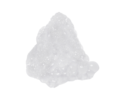 Foam bubble from soap or shampoo washing, transparent background png