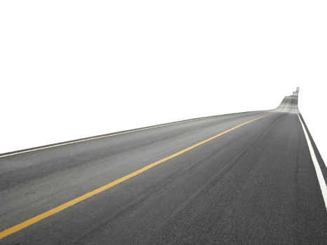 Empty streets, transparent background png