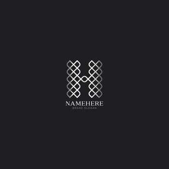 Professional letter H logotype template design for brand or business company vector