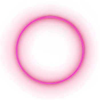 AI generated Neon ring on transparent background png