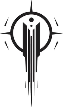 Data Dance Abstract Vector Logo for Black Cybernetic Sophistication Virtual Vogue Sleek Emblem Showcasing Cybernetic Abstract Harmony
