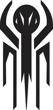 Data Dance Abstract Vector Logo for Black Cybernetic Sophistication Virtual Vogue Sleek Emblem Showcasing Cybernetic Abstract Harmony