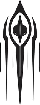 Neural Net Elegance Monochrome Vector Logo for Cybernetic Bliss Code Symphony Sleek Black Emblem Illustrating Cybernetic Harmony