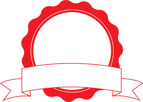 collection red badge label tag border design for reward winner guarantee decorate png