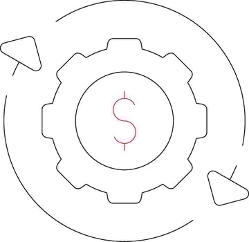 Line Two Color Design vector