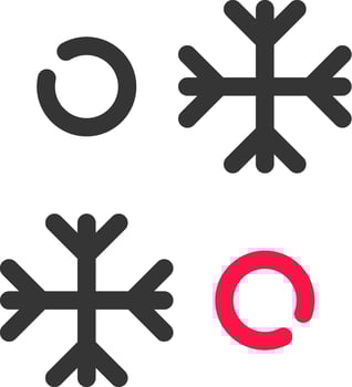 Snowflake Creative Icon Design vector