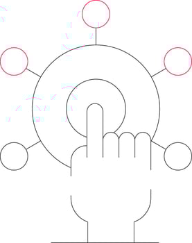 Interactivity Creative Icon Design vector