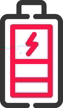 Charging Battery Creative Icon Design vector