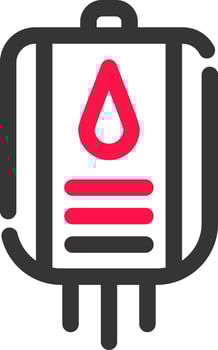 Blood Bag Creative Icon Design vector